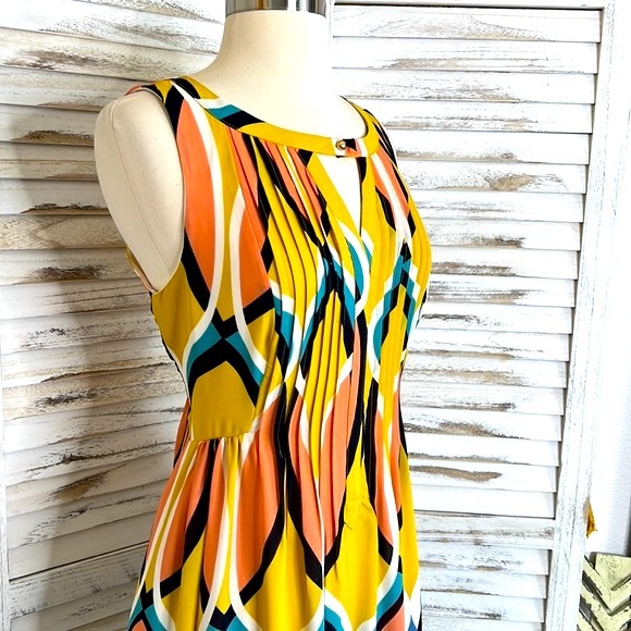 ANTHROPOLOGIE l Floreat Dahlia Key Hole Sleeveless Maxi Dress Size 6 - Picture 7 of 11